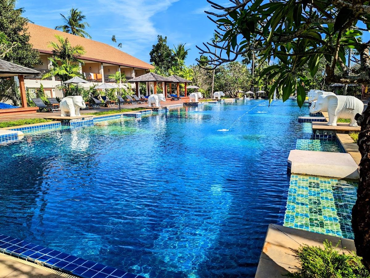 Bandara Spa Resort room interior in Bophut
