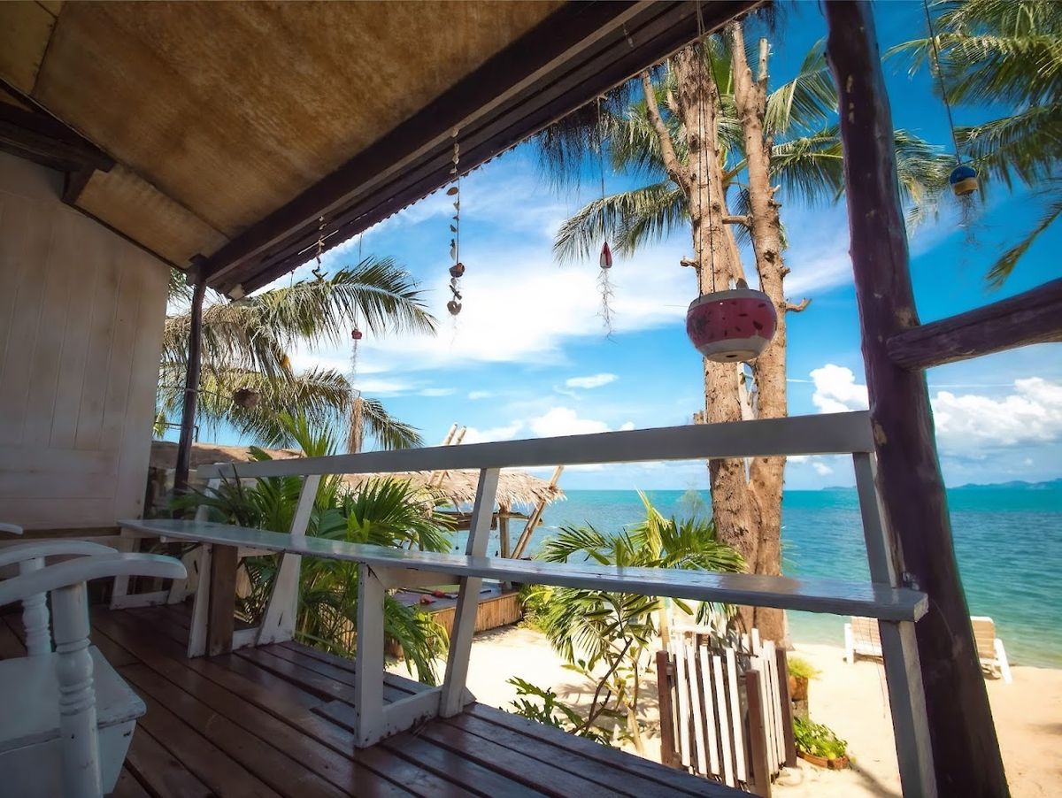 By Beach Resort ( a lilltle bungalow) room interior in Chaweng