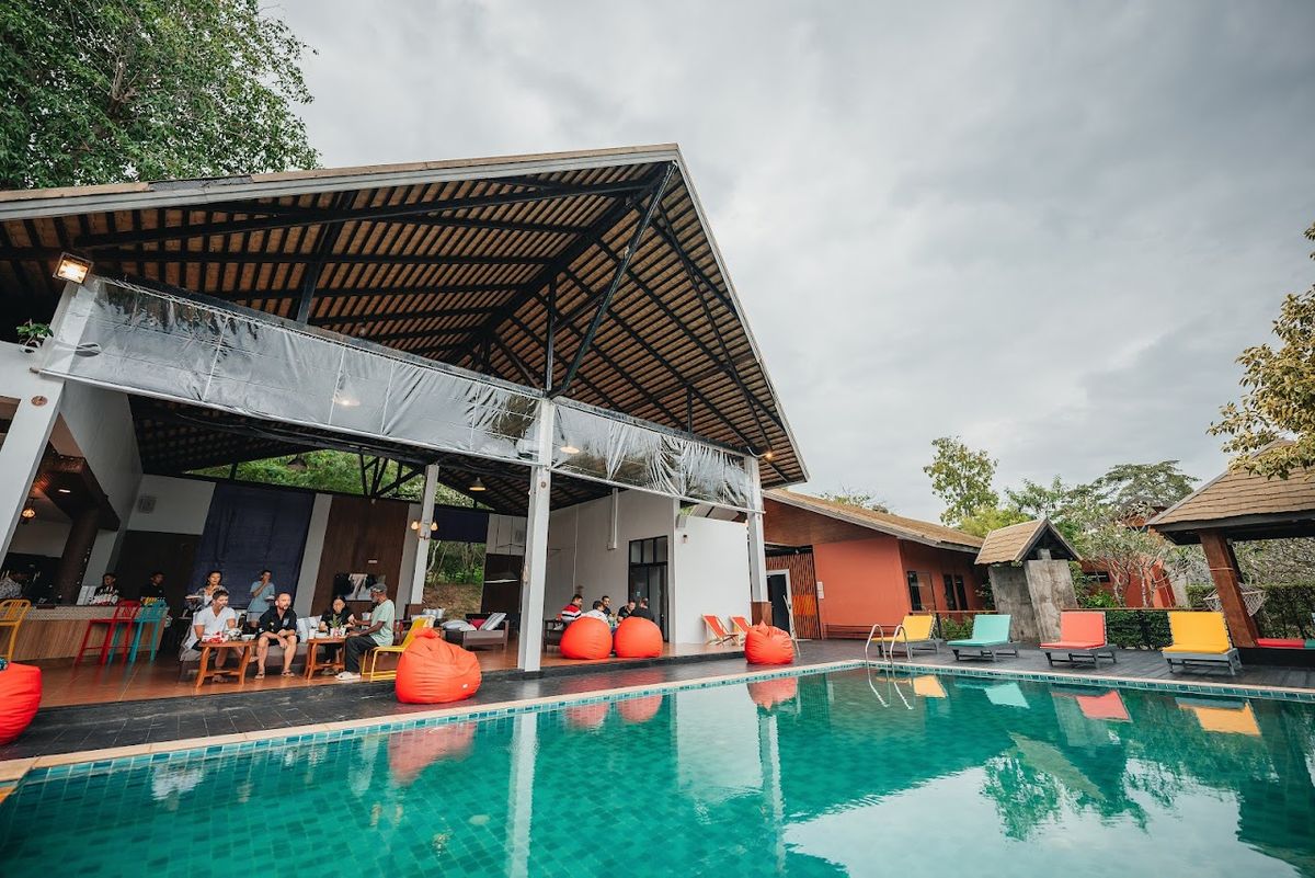 Chill Inn Samui Hostel and Restaurant room interior in Choeng Mon