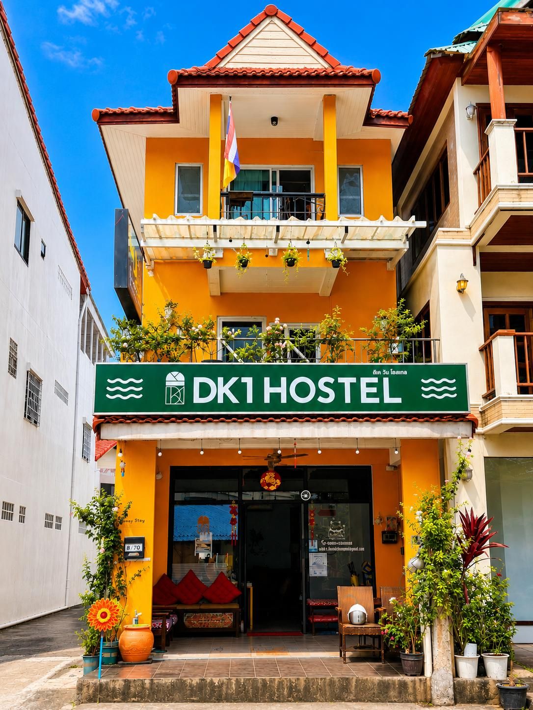 Dk1 Hostel exterior in Chaweng