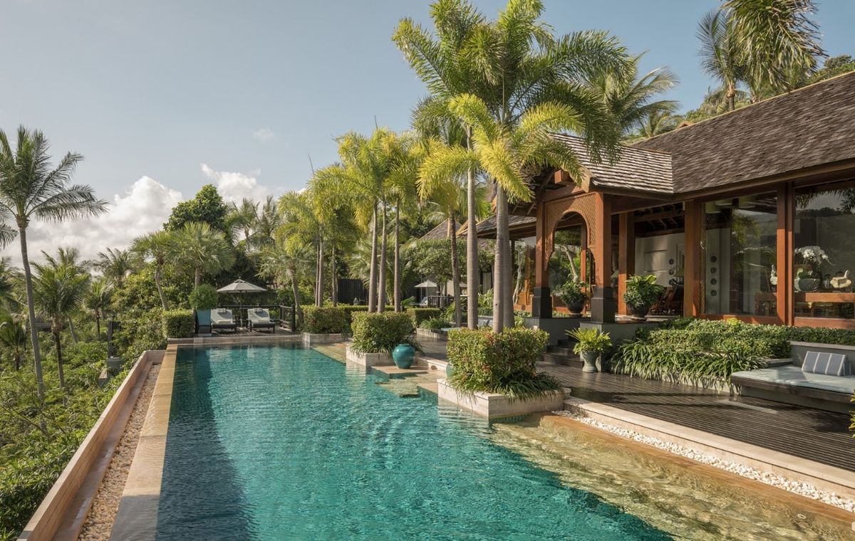 Four Seasons Resort Koh Samui room interior in Maenam