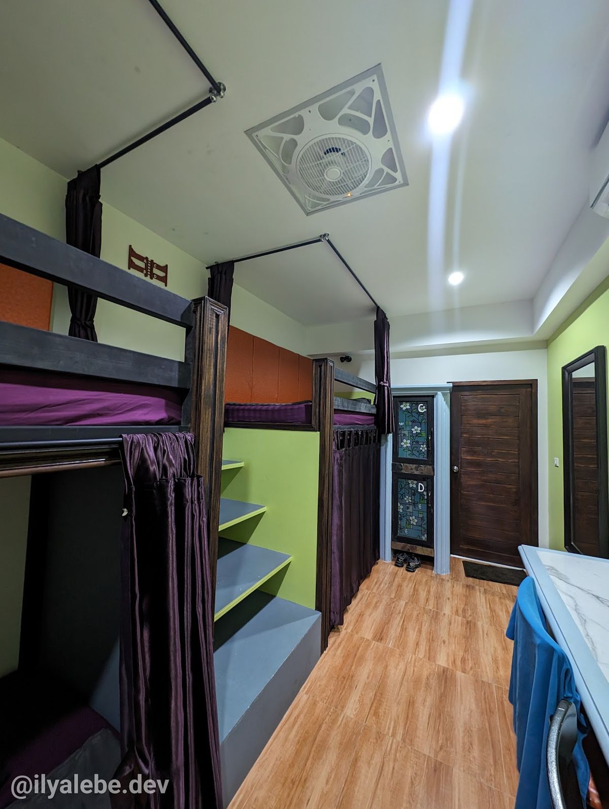 Kerton Hostel room interior in Lamai