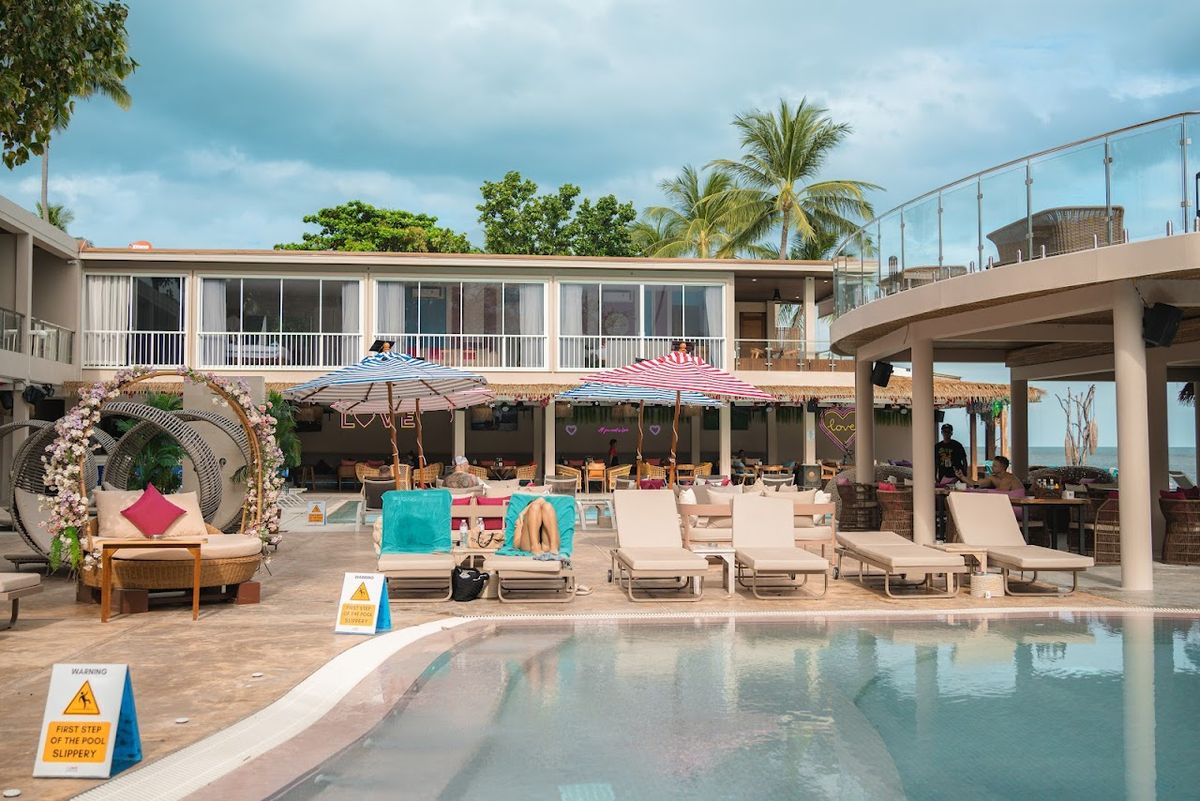 LOVE Beach Club Koh Samui exterior in Chaweng