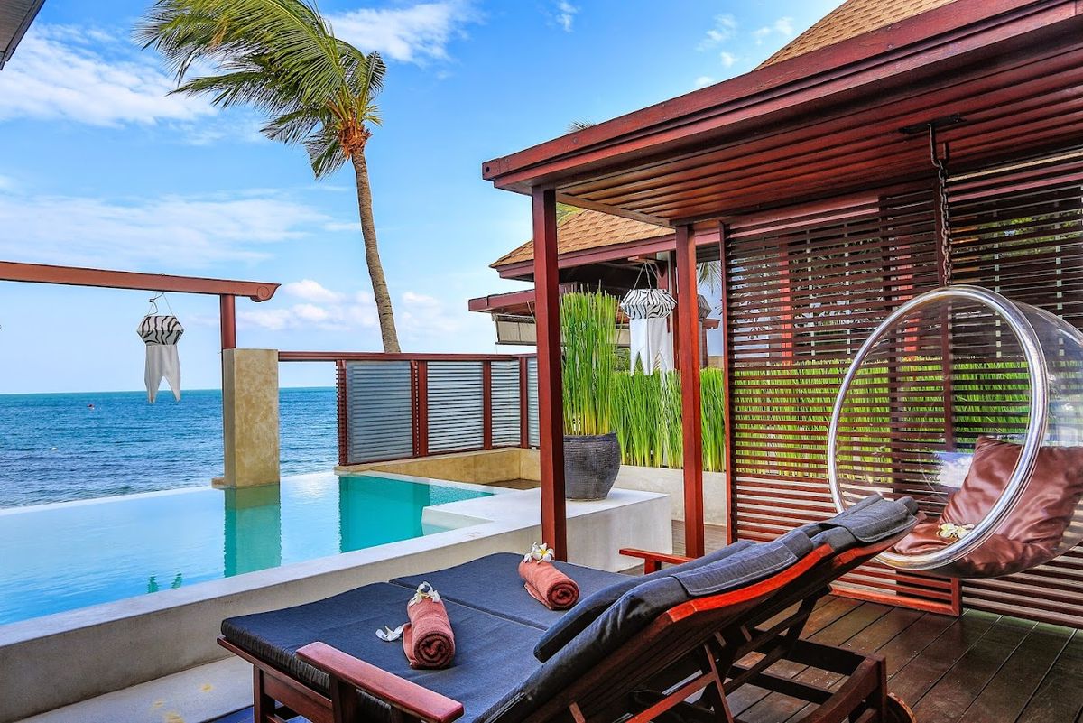 Pavilion Samui Villas & Resort room interior in Lamai