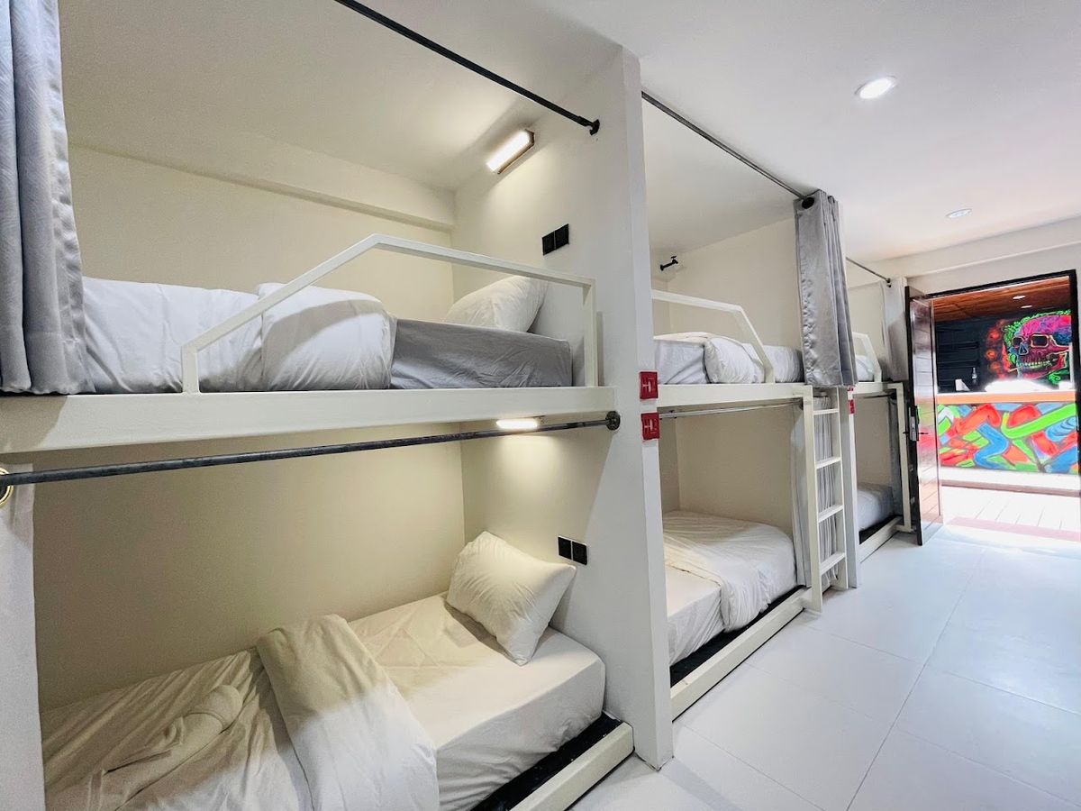 Samui Beach Hostel room interior in Chaweng