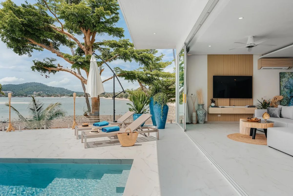 Secret Tides - Luxury Beachfront Villas room interior in Bophut