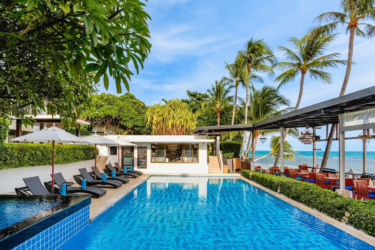 The Sea Samui room interior in Maenam