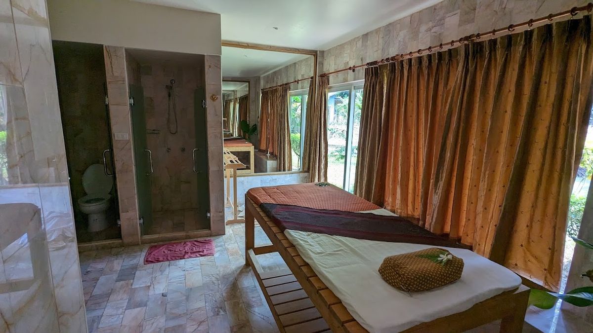 The Siam Residence pool and grounds in Nathon